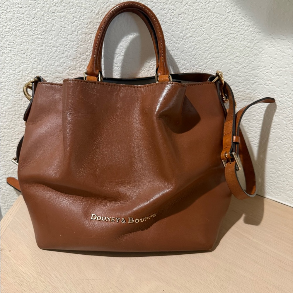 Dooney & Bourke Tan Leather Satchel